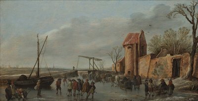 A Scene on the Ice by Jan Josephsz van Goyen